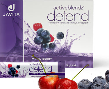 ActiveBlendz Defend box with one stick and fruites